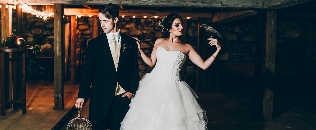 Black and Gold Halloween Wedding