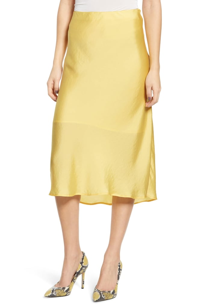 Leith Satin Midi Skirt