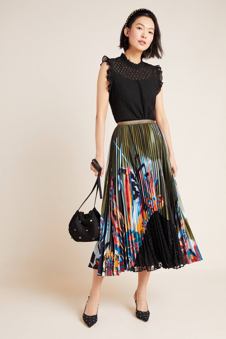 Lisabetta Pleated Maxi Skirt | Best New Anthropologie Clothes and ...