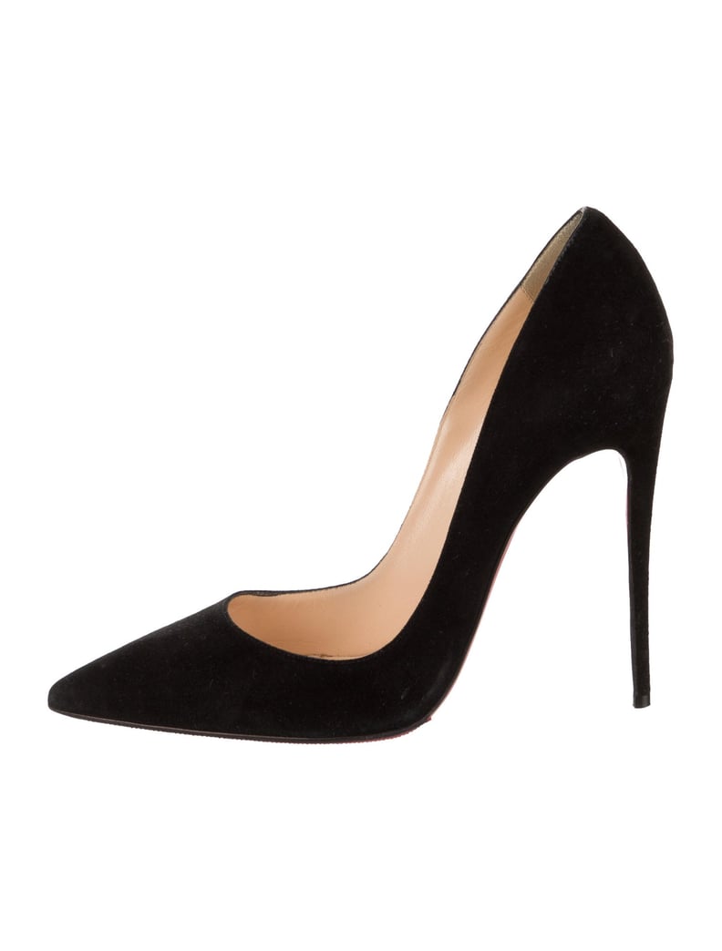 Christian Louboutin Suede So Kate Pumps