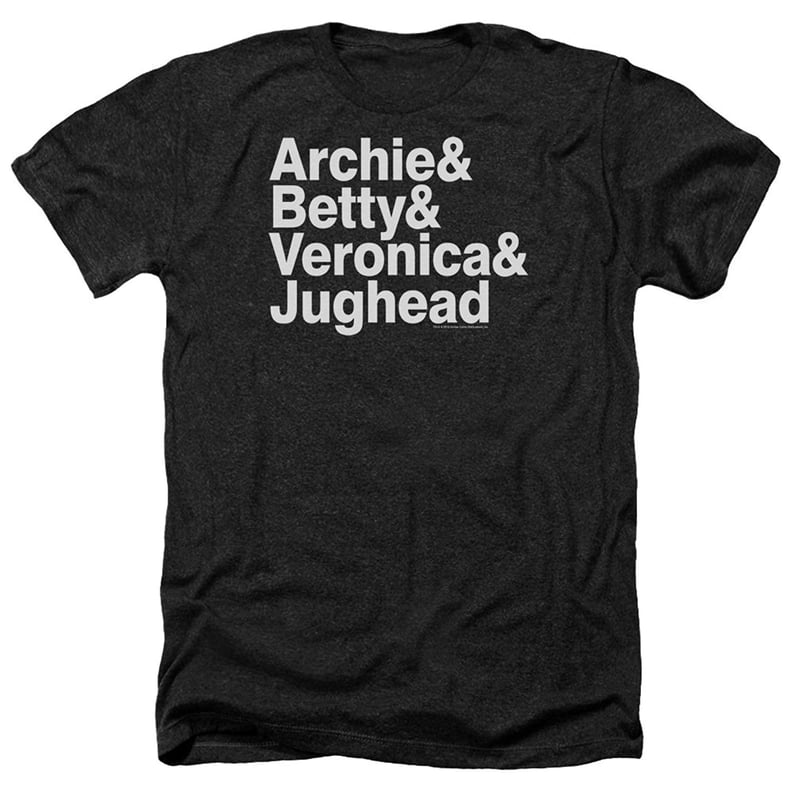 Archie Comics Betty Veronica & Jughead Ampersand List T-Shirt