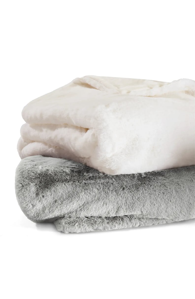 A Winter Must Have: Vera Wang Lapin Faux Fur Throw Blanket