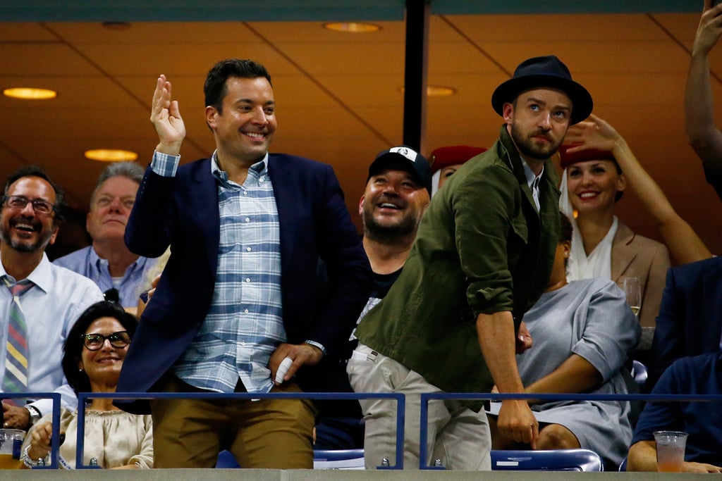 Justin Timberlake and Jimmy Fallon at the US Open 2015