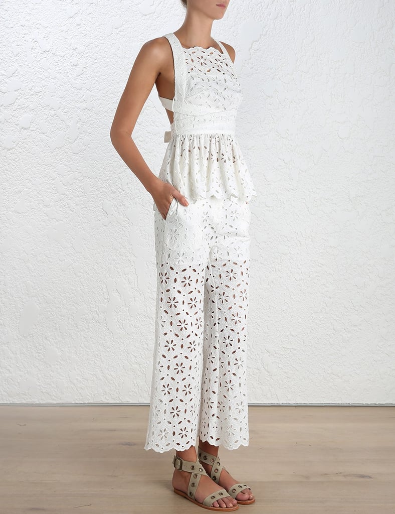 Zimmermann Roza Broderie Pants ($350) and Open Back top ($415)