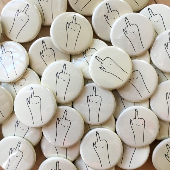 Middle Finger Button