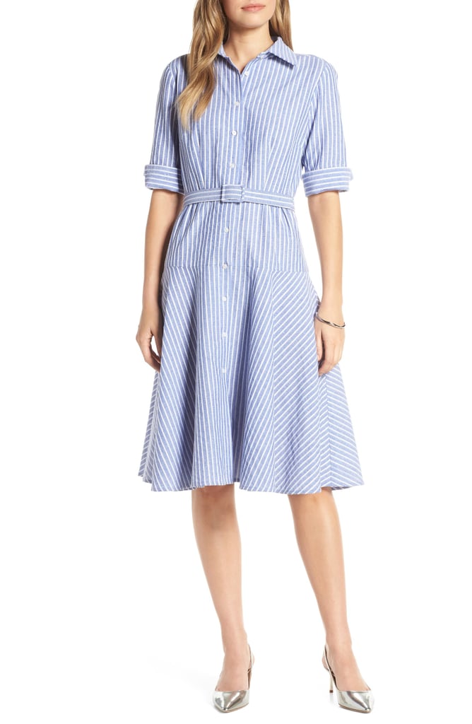 1901 Stripe Belted Shirtdress