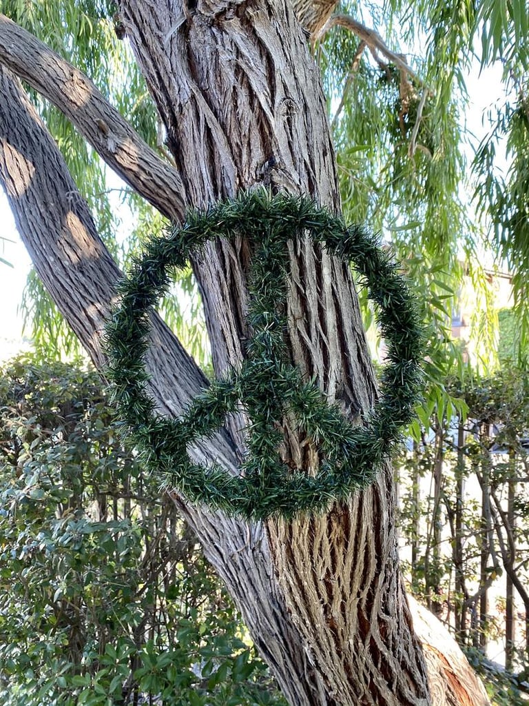 Peace Sign Wreath | The Best Holiday Wreaths 2020 | POPSUGAR Home Photo 7