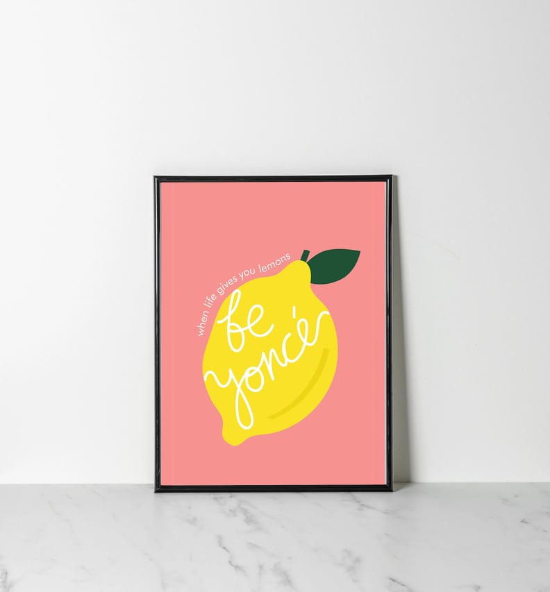 Cute Wall Art: Beyoncé Lemonade Wall Art