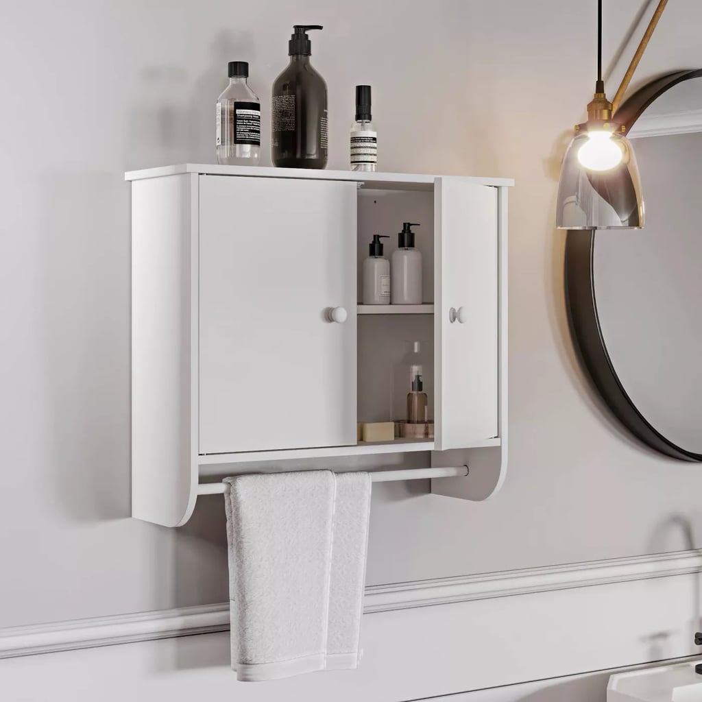 Over-the-Toilet Cabinet: RiverRidge Home Two Door Wall Mounted Cabinet With Towel Bar