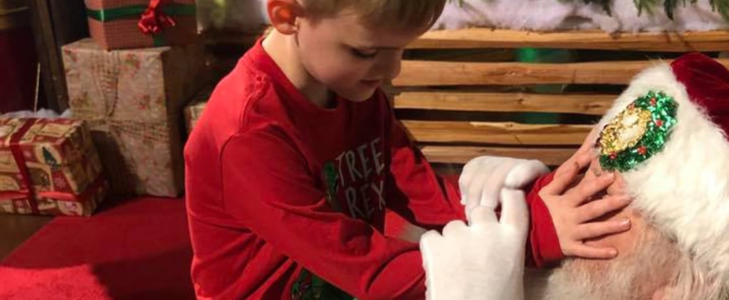Santa Gets Down on Floor For Boy With Autism Who Is Blind