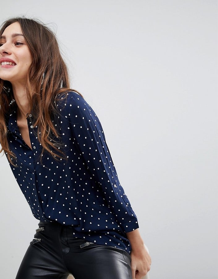 Stradivarius Polka Dot Shirt