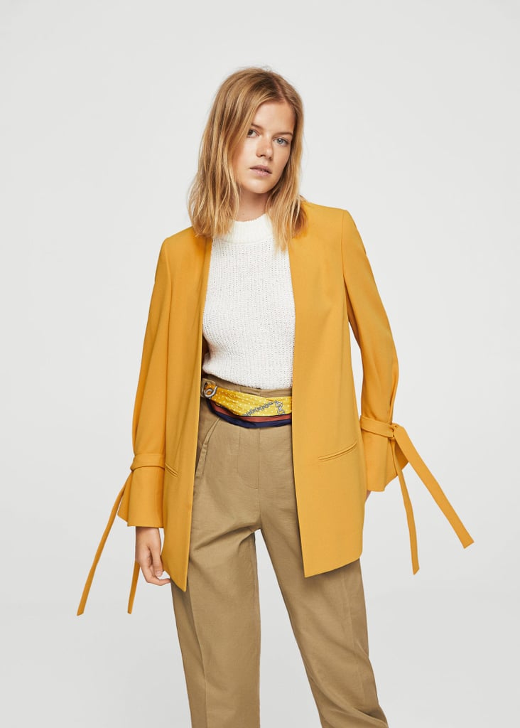 Mango Flared-Sleeve Blazer