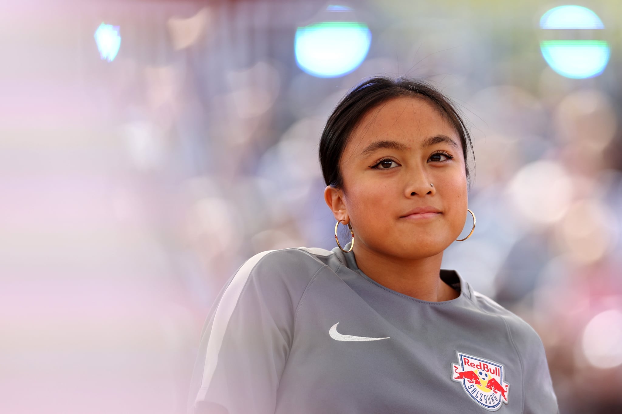 LEUVEN, BELGIUM - SEPTEMBER 24: B-Girl Logistx – Logan Edra of United States competes in the B-Girl Robin Battles during the WDSF World Breaking Championship 2023 on September 24, 2023 in Leuven, Belgium. (Photo by Dean Mouhtaropoulos/Getty Images)