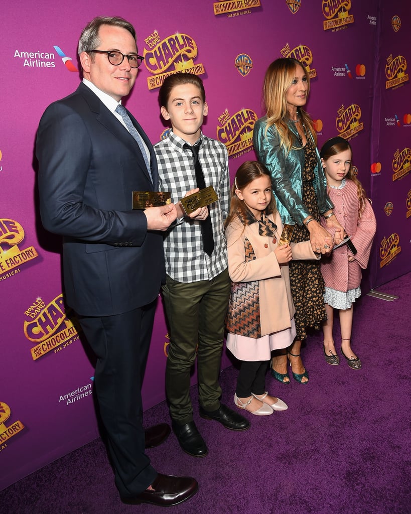 Sarah Jessica Parker and Family at Broadway Play April 2017