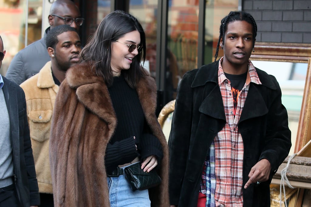Kendall Jenner And Asap Rocky Out In Paris January 2017 Popsugar Celebrity 