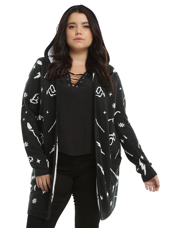 Girls Hooded Flyaway Cardigan Plus Size ($65)