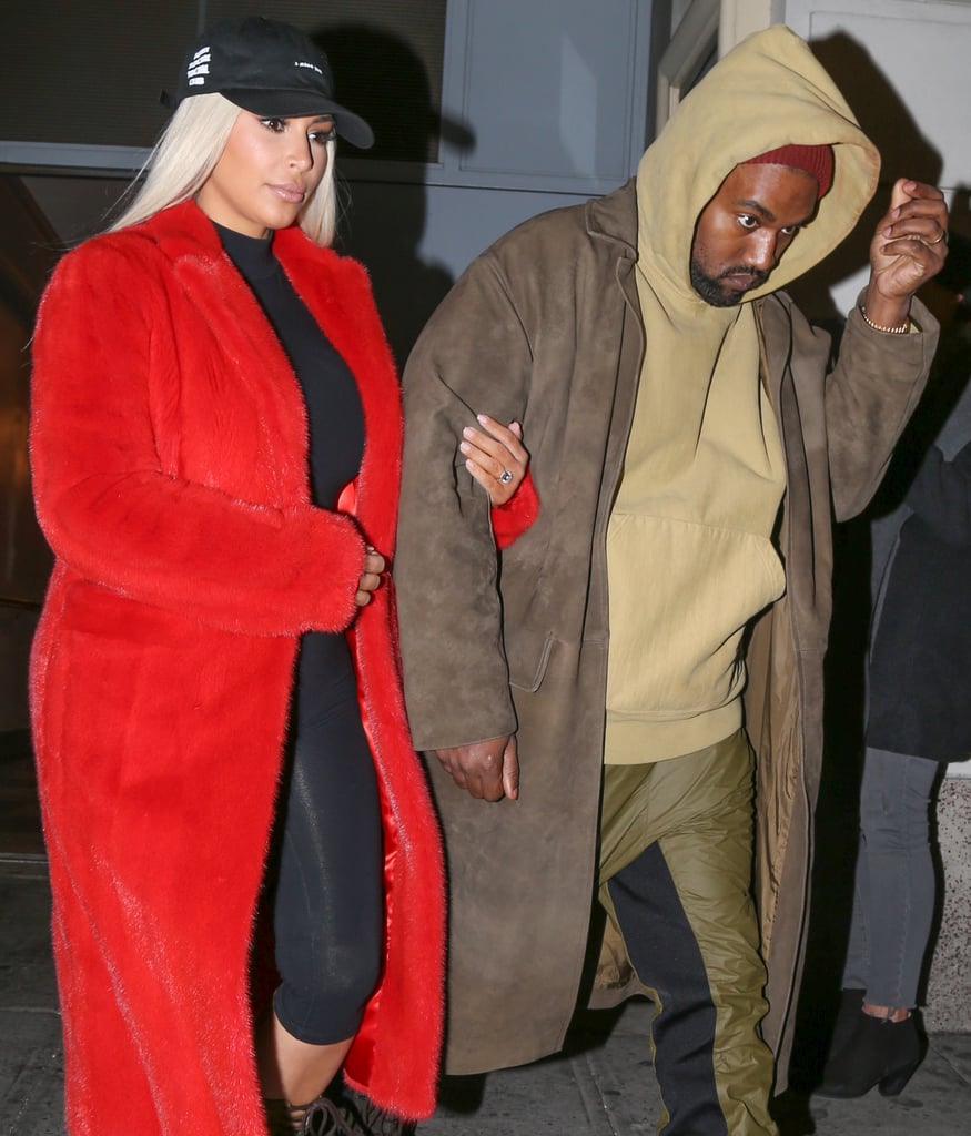 Kim Kardashian and Kanye West Out in NYC February 2016