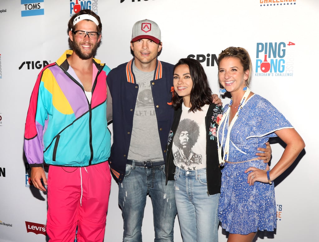 Ashton Kutcher and Mila Kunis at Ping Pong 4 Purpose 2018