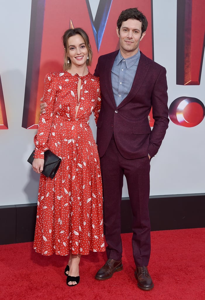 Adam Brody and Leighton Meester at Shazam! Premiere 2019