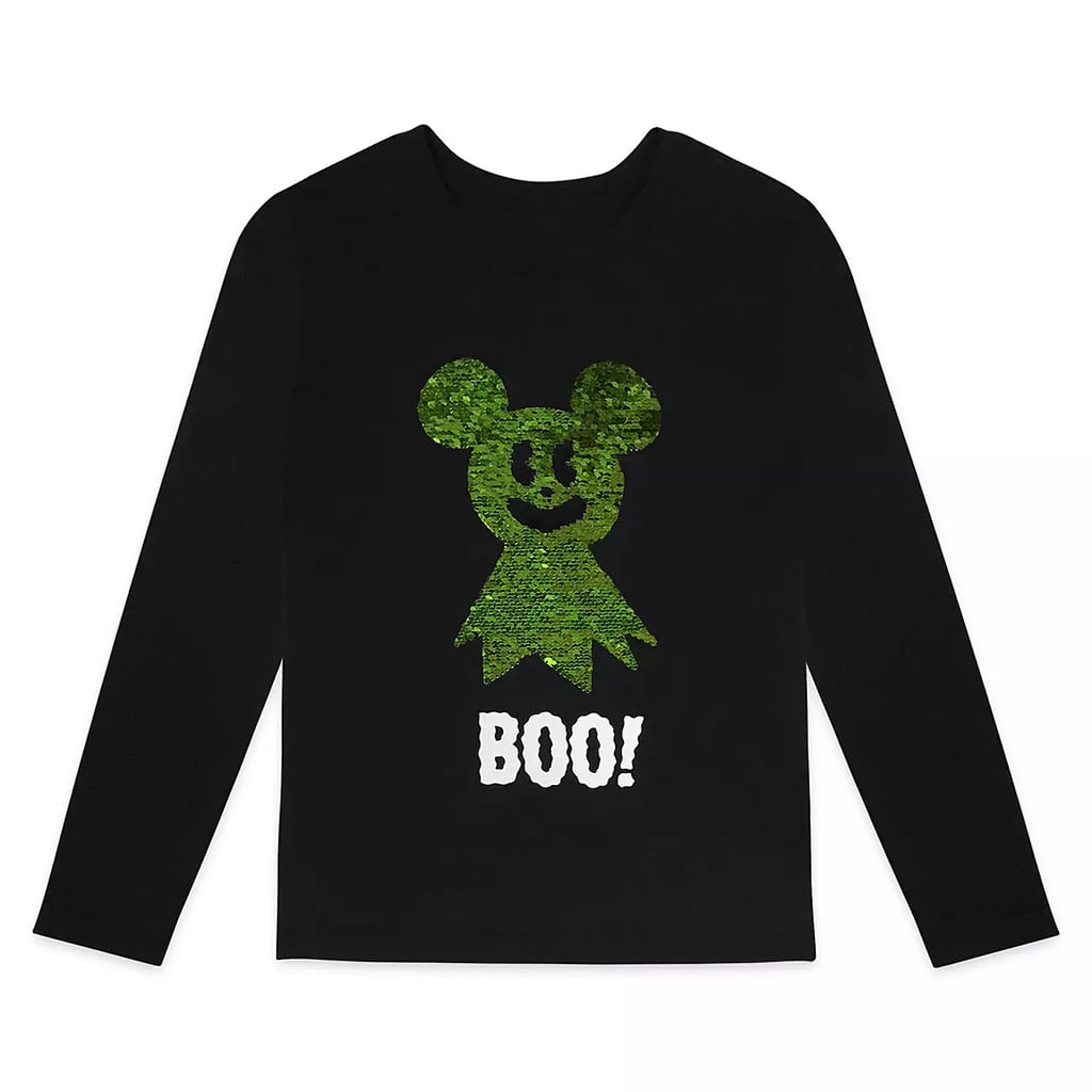 Mickey Mouse Kids Halloween Long-Sleeve Reversible Sequin T-Shirt