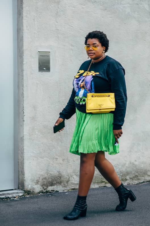Green skirt sale outfit fall