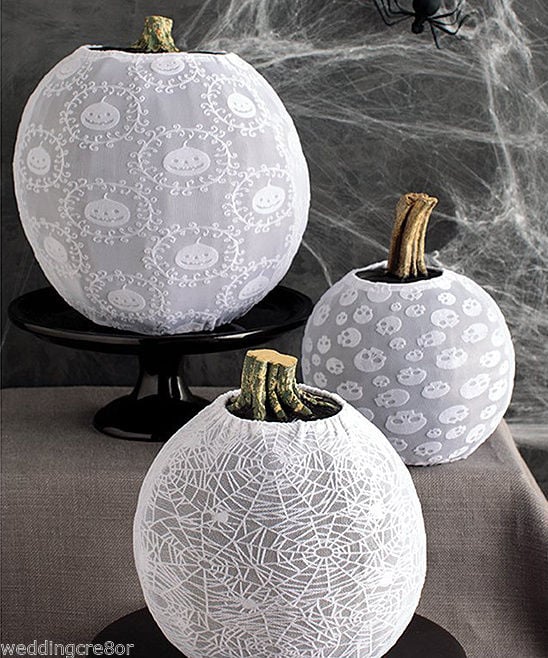 Spooky Night White Pumpkin Sleeves