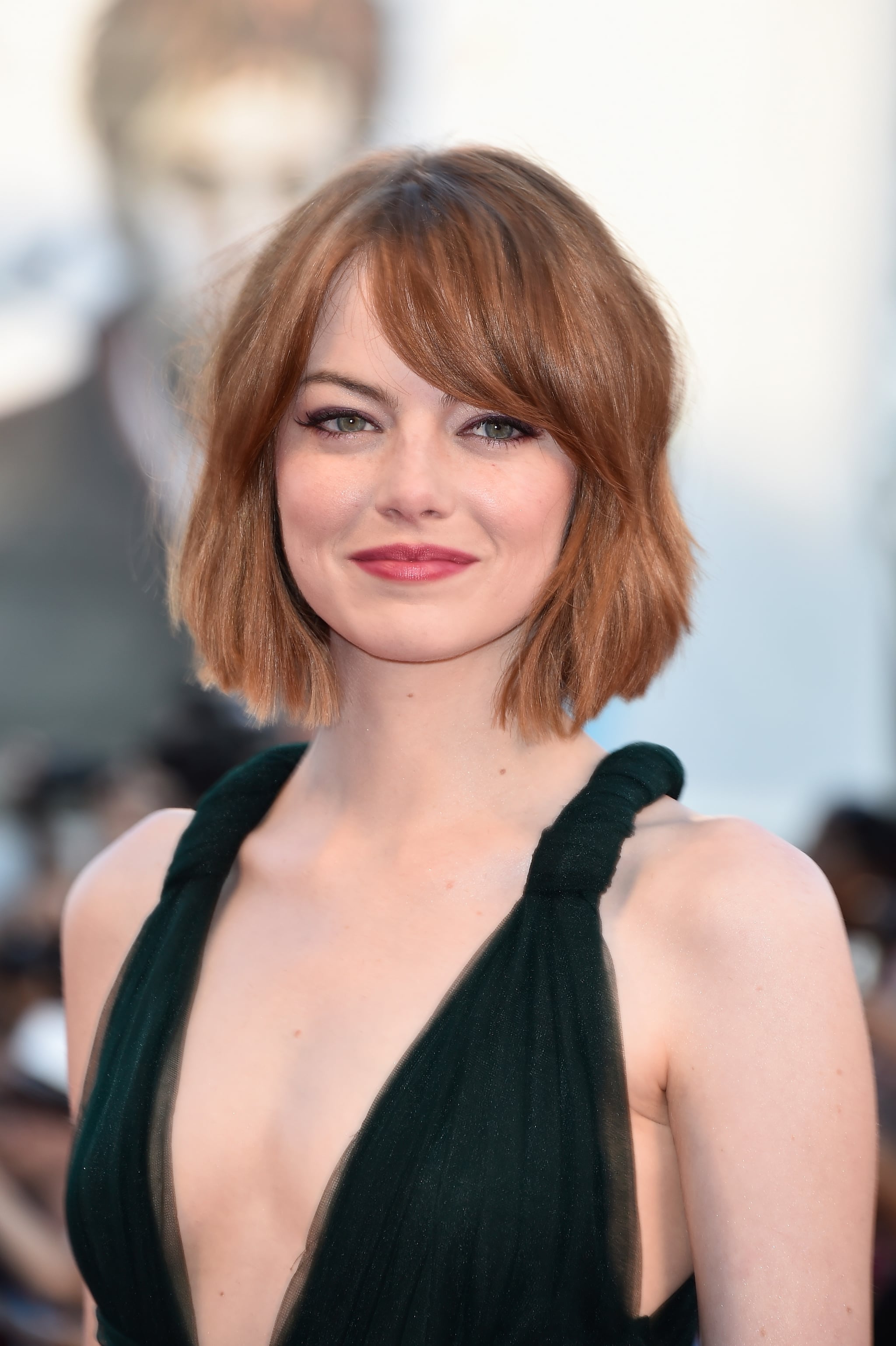 Emma Stone The Wob (Wavy Lob!) Is the Hot New Hollywood Hairstyle