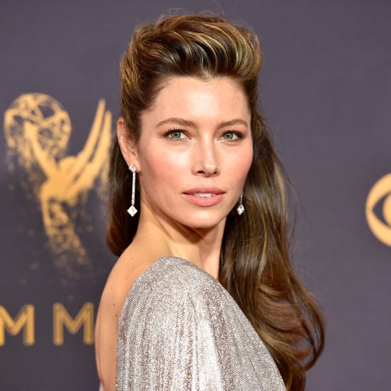 Jessica Biel Hair and Makeup at the Emmys 2017