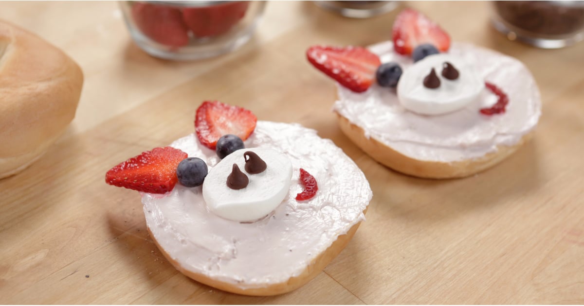 Strawberry Pig Bagels POPSUGAR Food