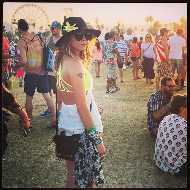 Sarah Hyland wore neon at the festival.
Source: Instagram user therealsarahhyland