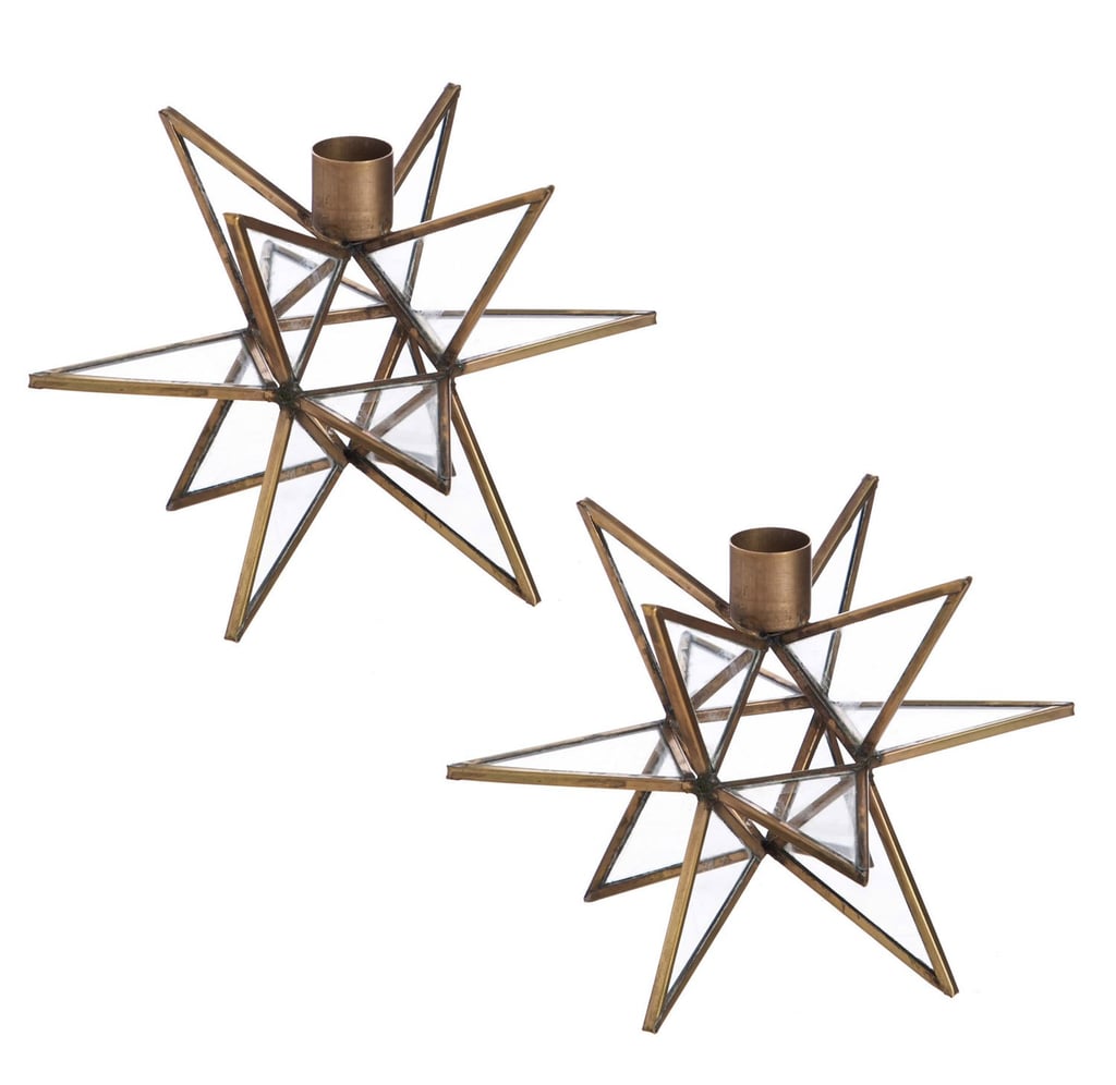 Cypress Home Moravian Star Candle Holders