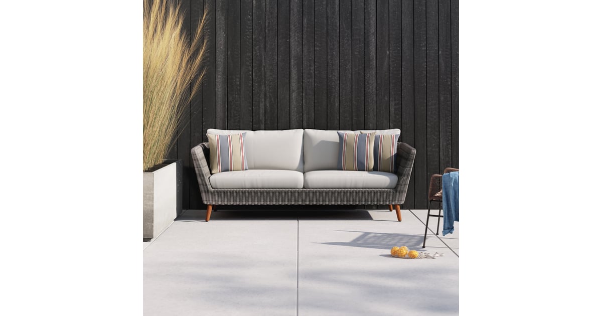 Angie Patio Sofa With Cushions Best Outdoor Dining Furniture From