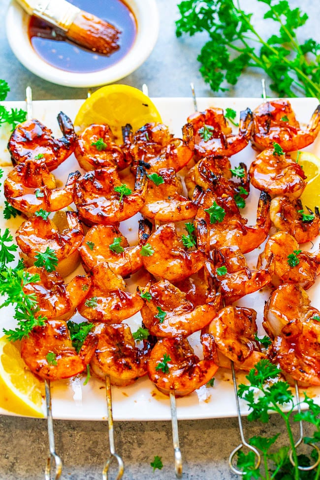 Honey Barbecue Grilled Shrimp