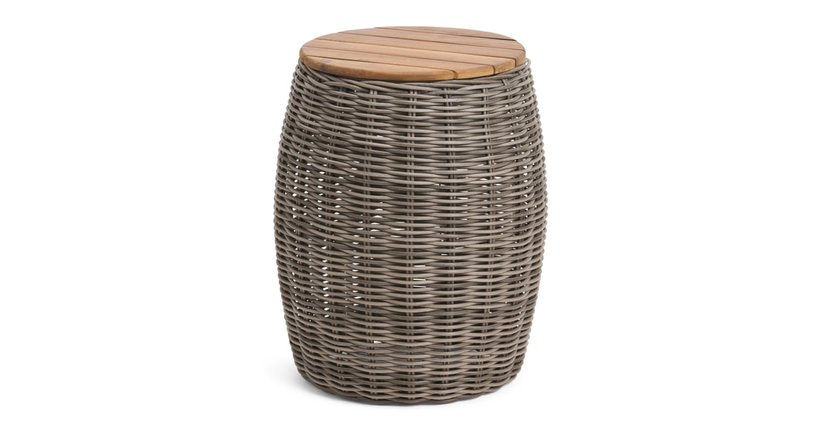 Indoor Outdoor Small Wicker Accent Table Cheap TJ Maxx Outdoor