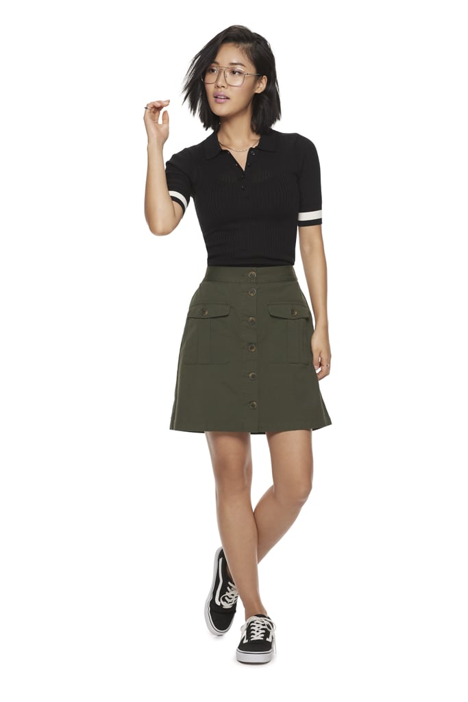 POPSUGAR at Kohl's Ribbed Polo Sweater