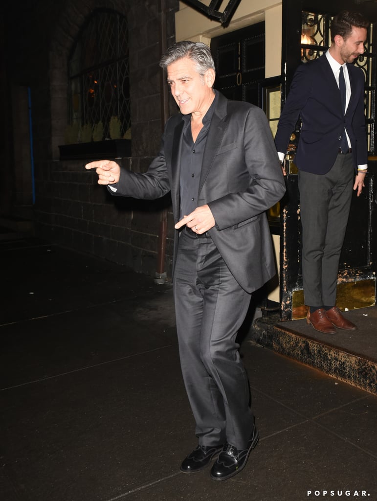 George and Amal Clooney Having Dinner in NYC April 2015