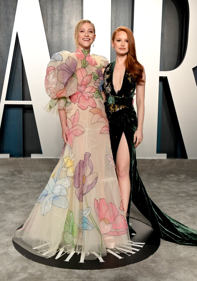 Lili Reinhart and Madelaine Petsch at the Vanity Fair Oscars Party 2020