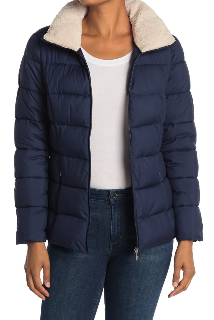 Lauren Ralph Lauren Faux Fur Collar Puffer Jacket