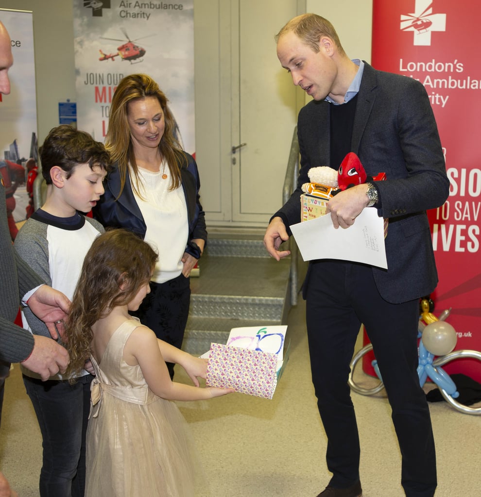 Prince William at the Royal London Hospital January 2019