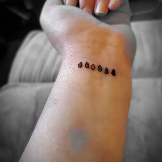 Tiny Rainbow Tattoo Best Tattoo Ideas