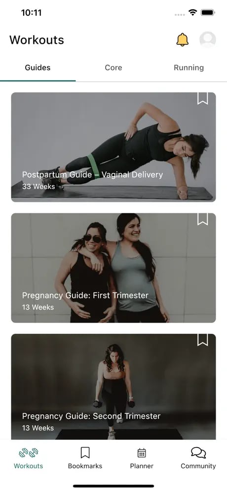 Pregnancy Workout App — Expecting & Empowered