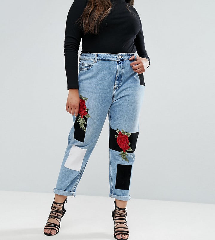 asos white mom jeans