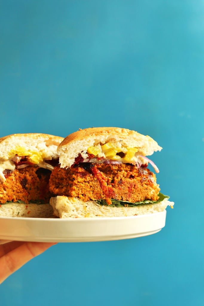 Sun-Dried Tomato Chickpea Burgers