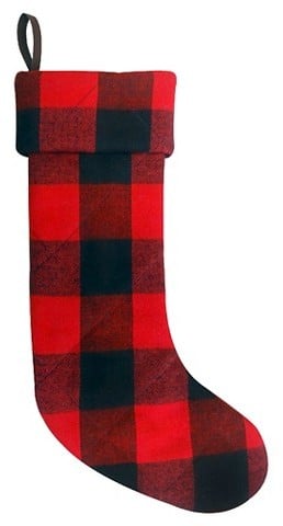 Quilted Buffalo Christmas Stocking