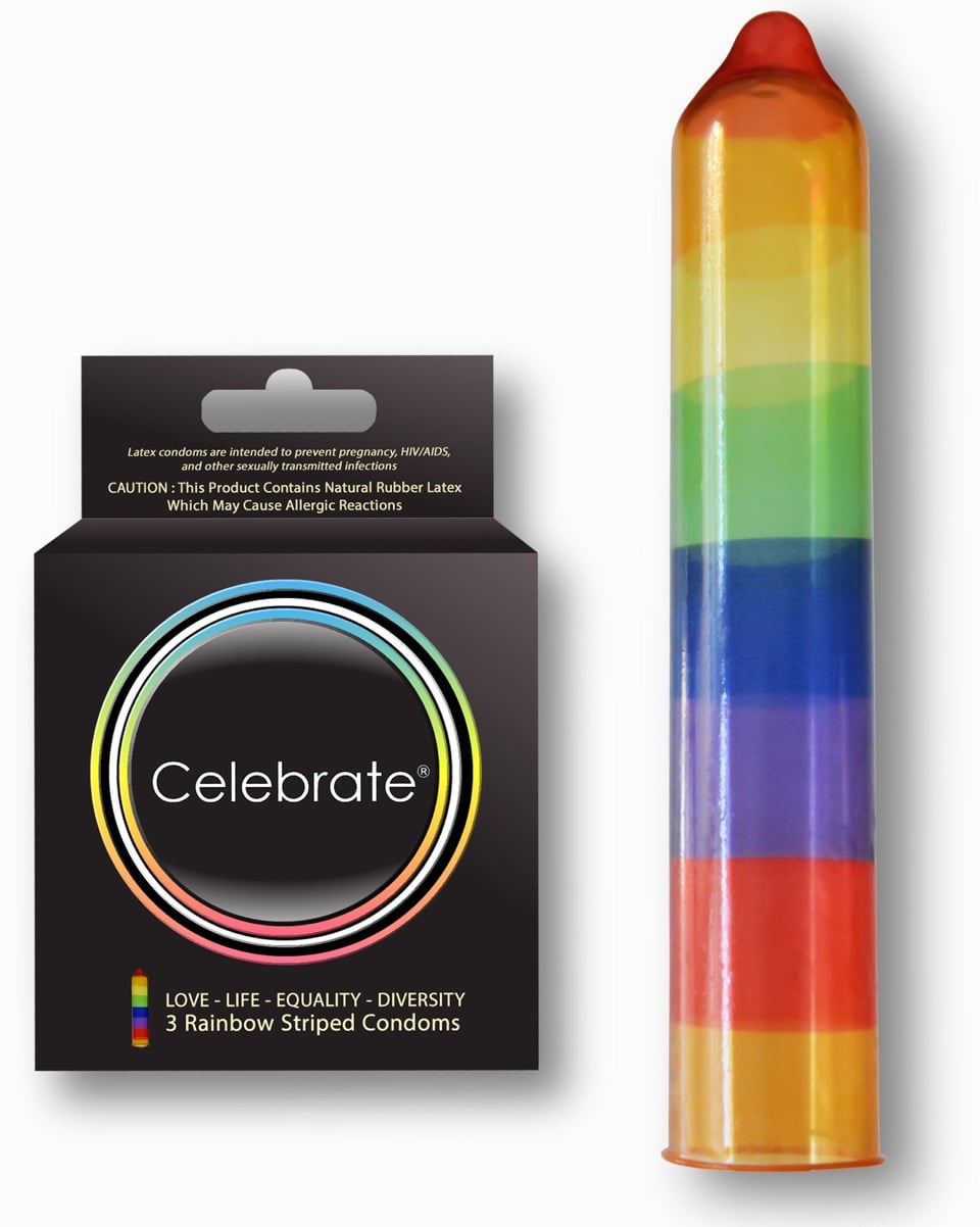 Rainbow Condoms POPSUGAR Australia Love & Sex.