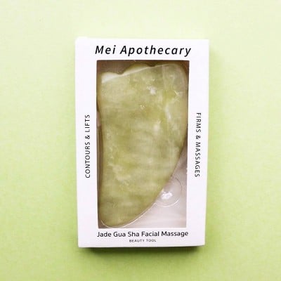 Mei Apothecary Jade Gua Sha Facial Massage Beauty Tool