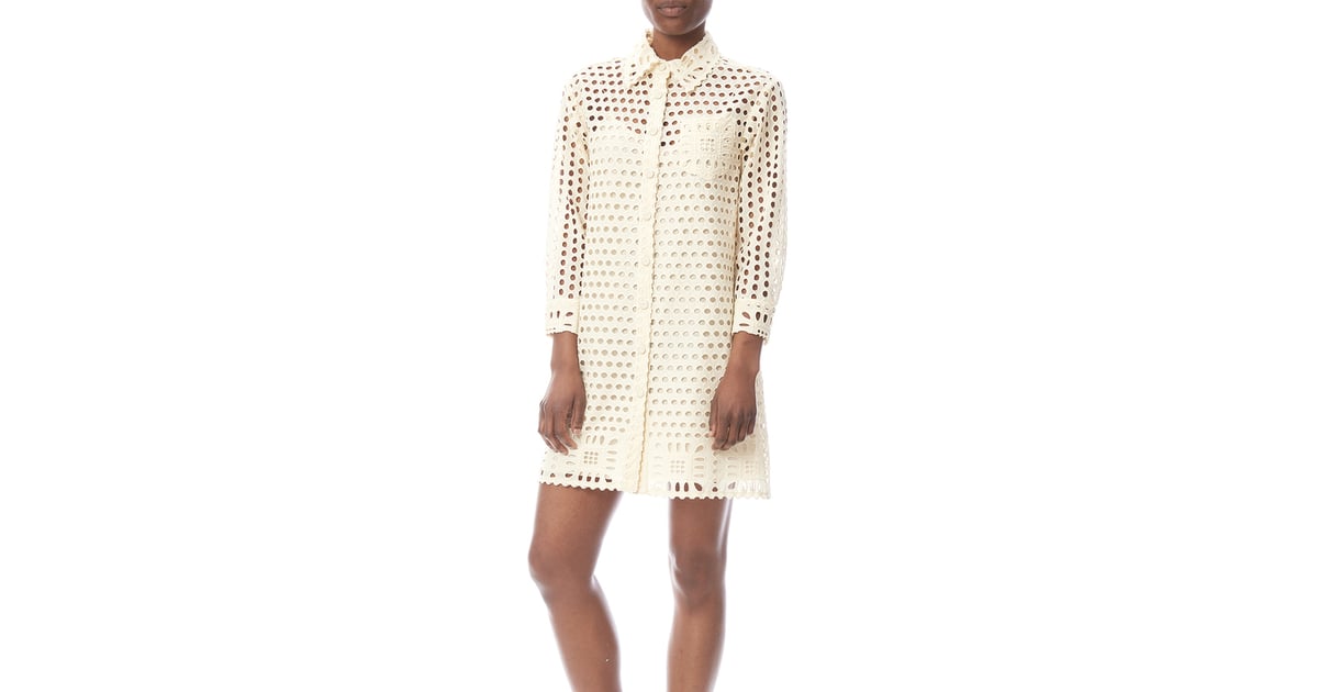 Anna Sui Eyelet Shirtdress ($425) | Best Shirtdresses For Summer ...