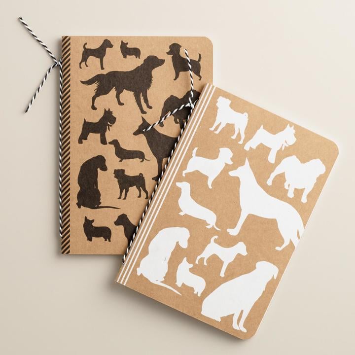 Dog Lined Kraft Journals, Set of 2