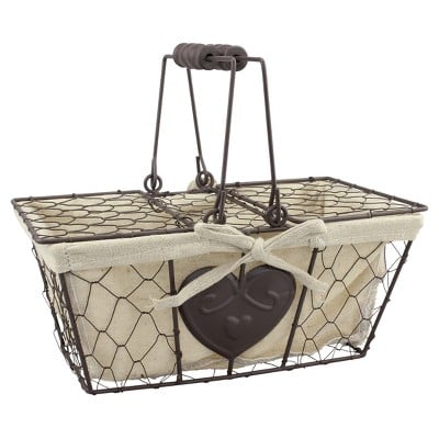 Metal Basket With Lid