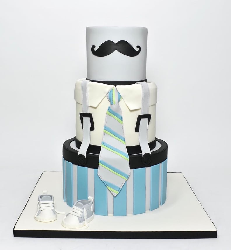 Mr. Mustache Little Man Cake